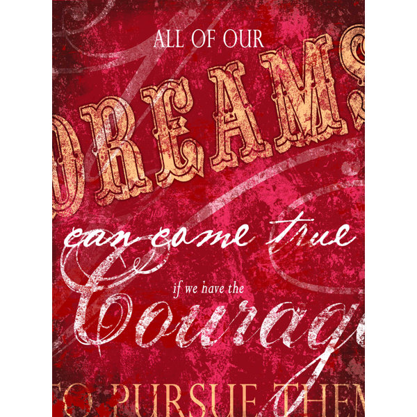 Trinx Dreams Come True On Canvas Print Wayfair